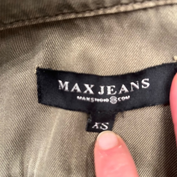 NWOT Max Studio Army Green Vest Max Jeans  XS - Picture 7 of 12